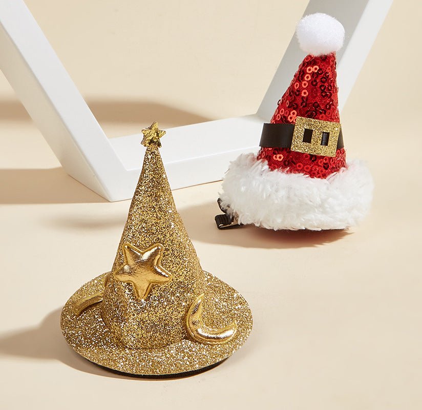 Halloween Hairpin Christmas Hat Witch Hat Dog Headdress Hat | Luxury Home Accessories | Heulog Glow