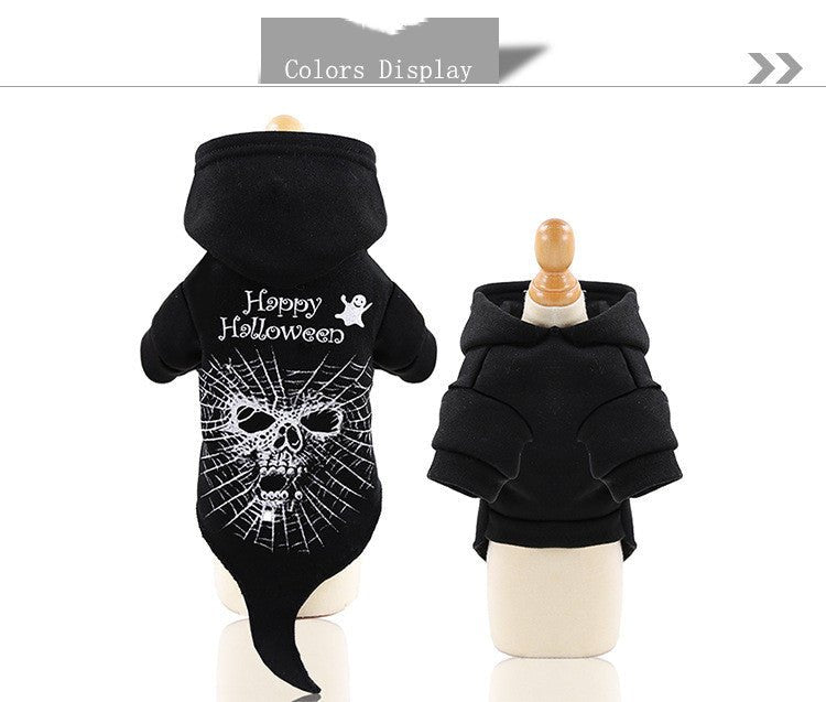Halloween Pet Funny Black Skull Horror Make-up Cat Accessories Pet Dress Up Costume | Luxury Home Accessories | Heulog Glow