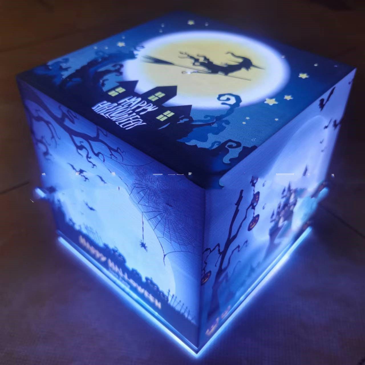 Halloween Pumpkin Ghost Atmosphere Decoration Lantern Box | Luxury Home Accessories | Heulog Glow