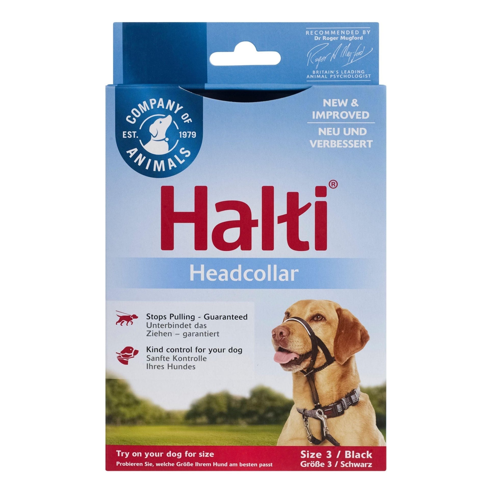 Halti Headcollar Black Size 3 | Luxury Home Accessories | Heulog Glow