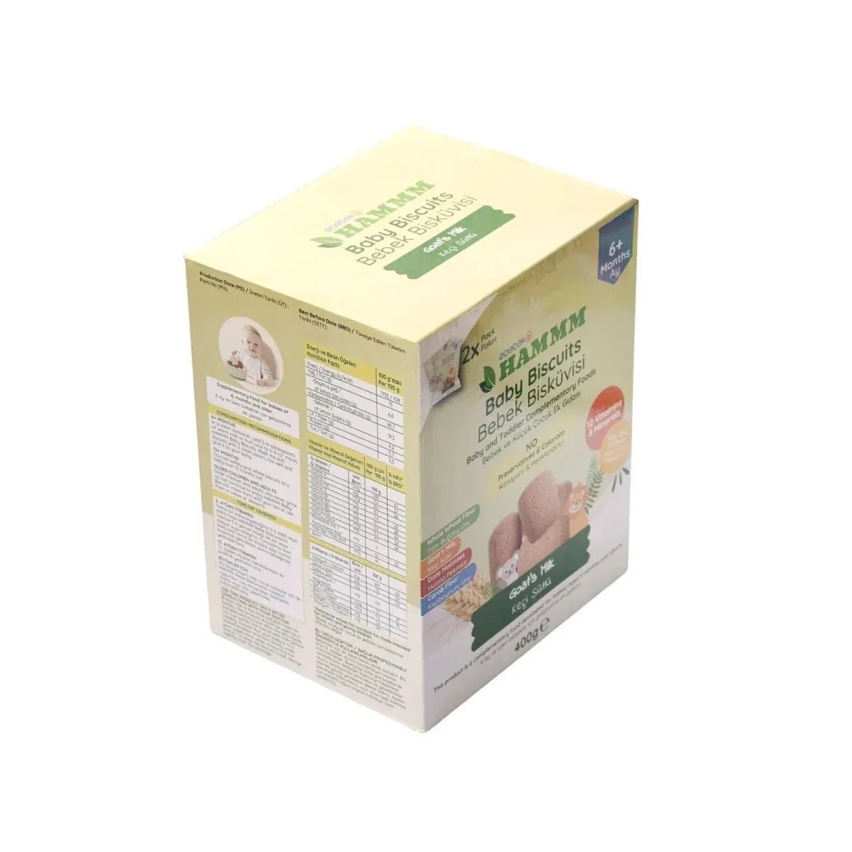 Hammm Baby Biscuits with Goat Milk 400g | Luxury Home Accessories | Heulog Glow