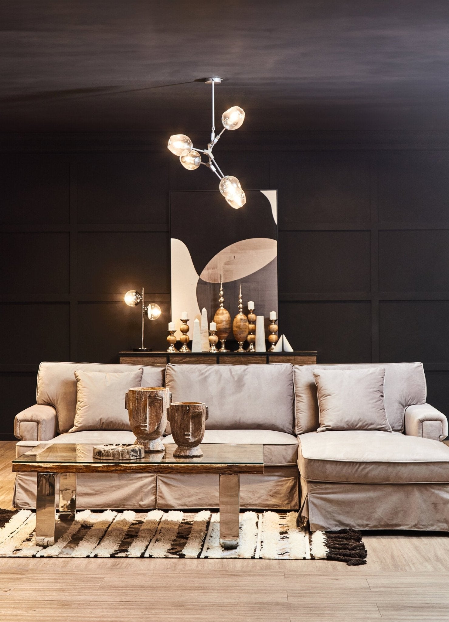 Hampstead Aluminium Large Obelisk Ornament | Luxury Home Accessories | Heulog Glow