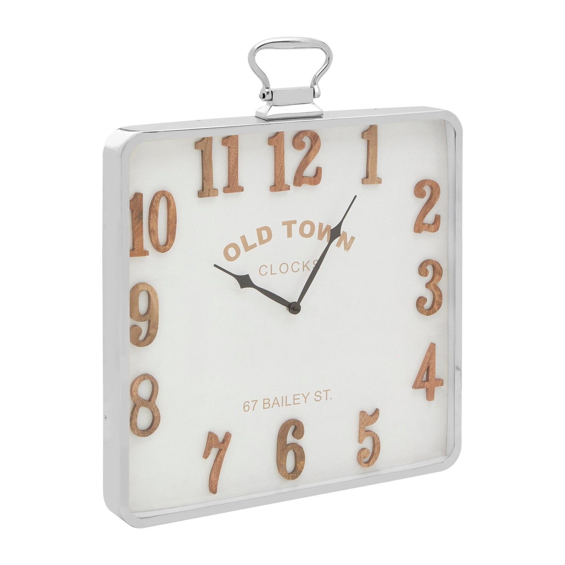 Hampstead Pocket Style Square Wall Clock | Luxury Home Accessories | Heulog Glow