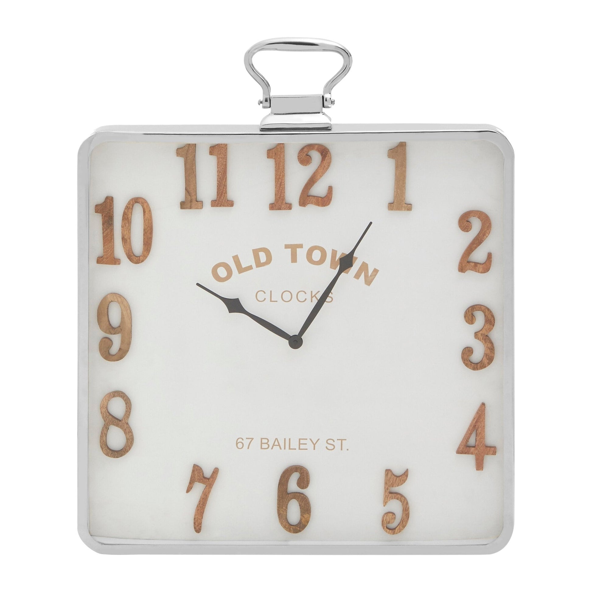 Hampstead Pocket Style Square Wall Clock | Luxury Home Accessories | Heulog Glow