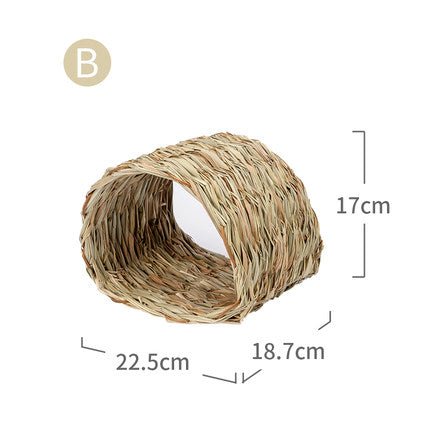 Hand-made straw channel molar avoidance nest | Luxury Home Accessories | Heulog Glow
