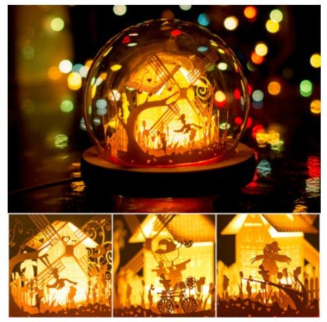 Hand-made Three Dimensional Night Light | Luxury Home Accessories | Heulog Glow