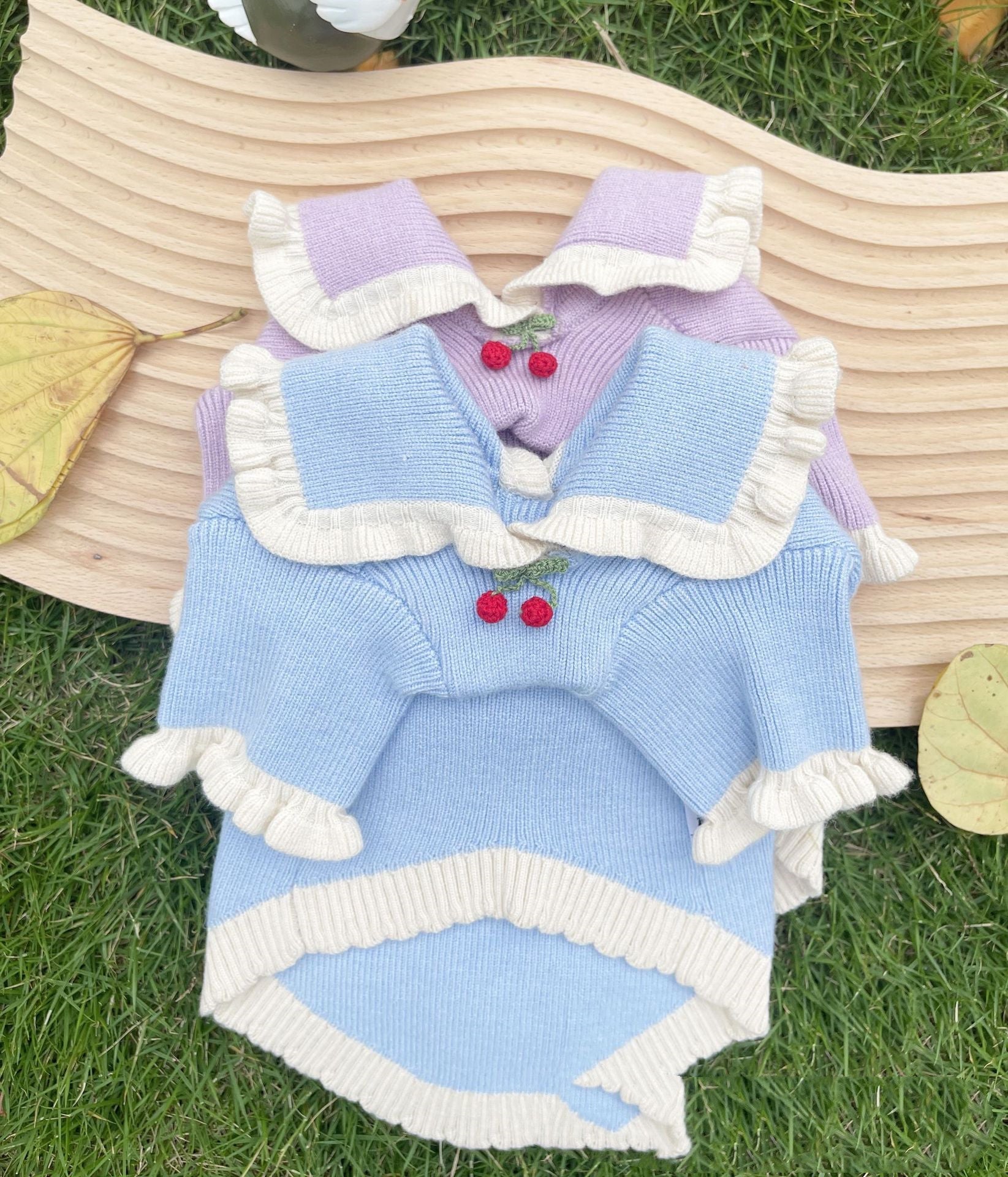 Handmade Strawberry Ball Wool Coat Dog To Keep Warm | Luxury Home Accessories | Heulog Glow