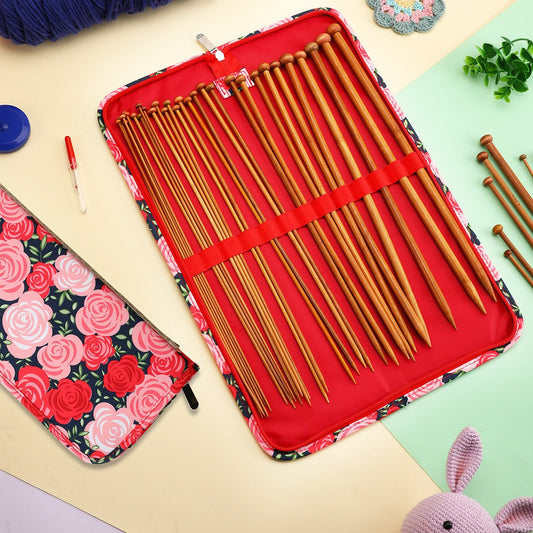 Handmade Wool Knitting Needle Storage Bag | Luxury Home Accessories | Heulog Glow