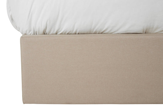 Hannah Beige Ottoman Double Bed | Luxury Home Accessories | Heulog Glow