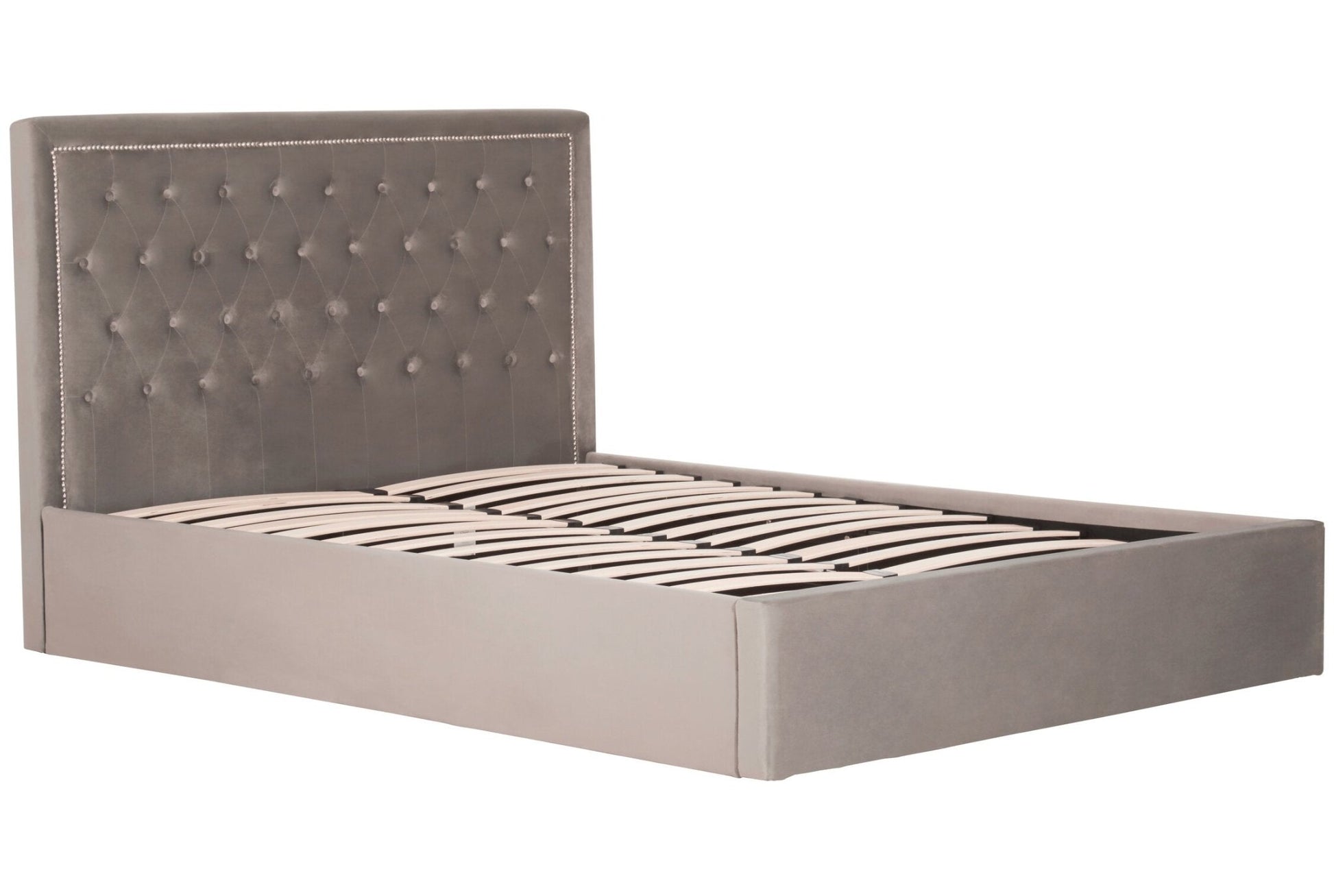 Hannah Grey Ottoman King Bed | Luxury Home Accessories | Heulog Glow