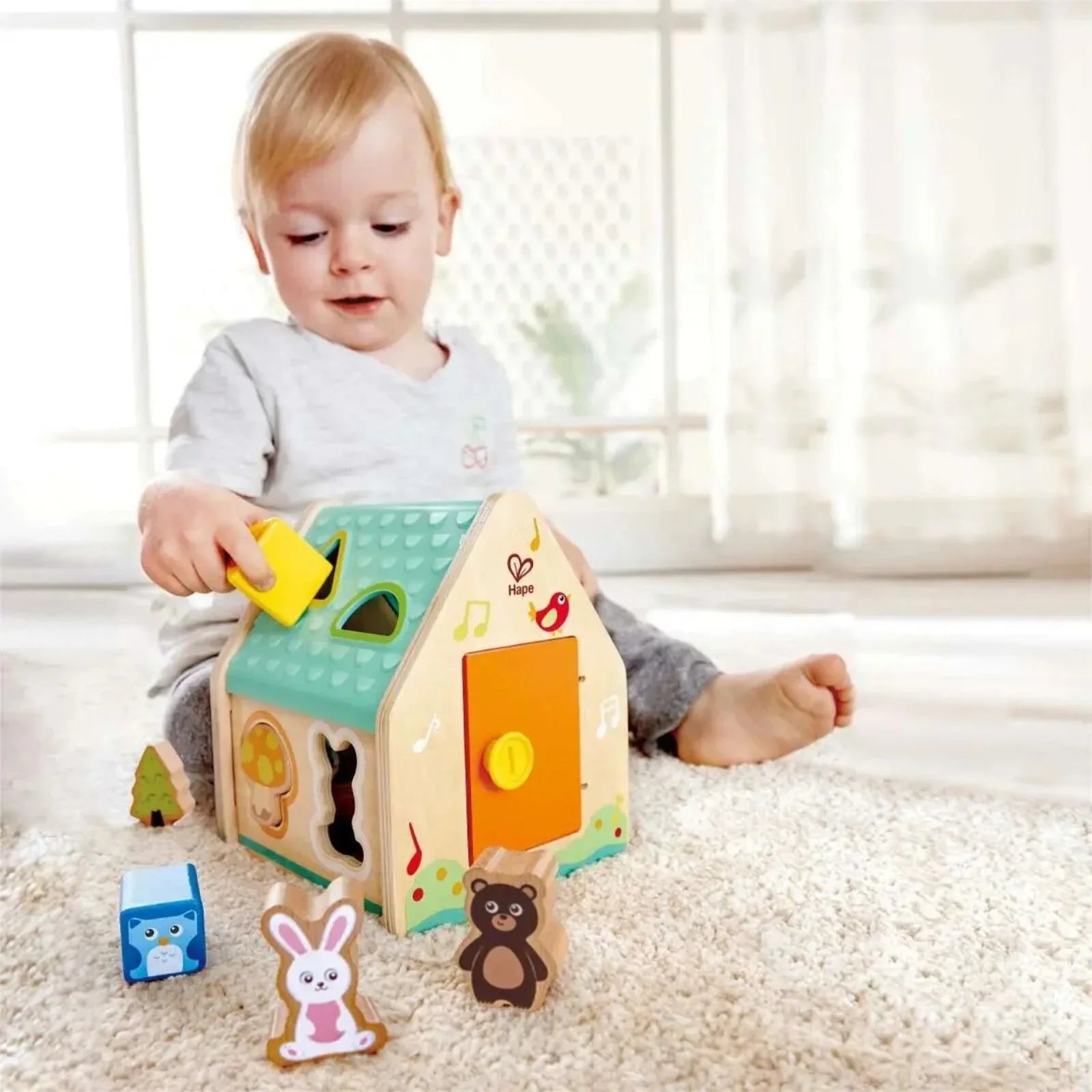 Hape Critter House Shape Sorter | Luxury Home Accessories | Heulog Glow