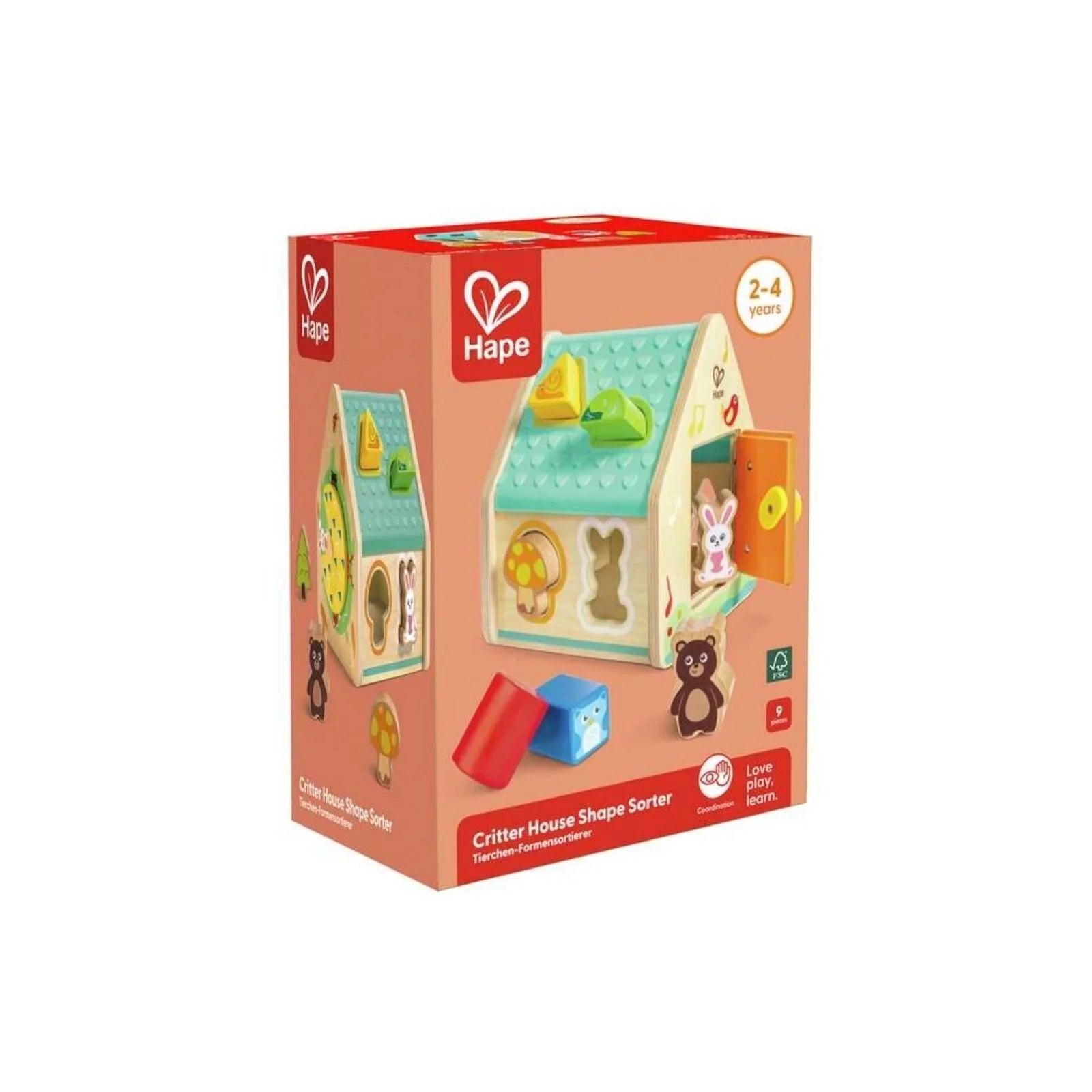 Hape Critter House Shape Sorter | Luxury Home Accessories | Heulog Glow
