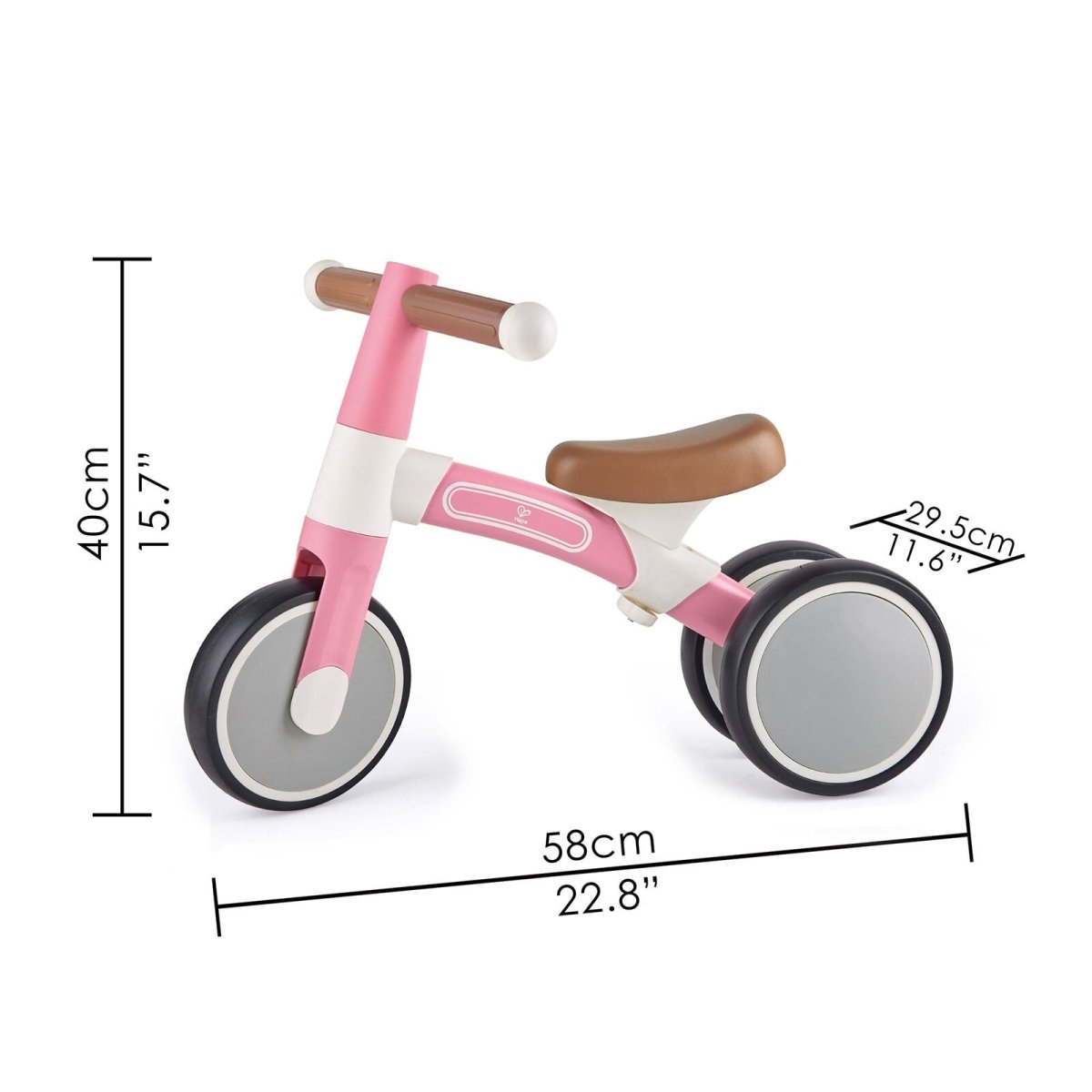 Hape First Ride Toddler Balance Bike, Pink | Luxury Home Accessories | Heulog Glow