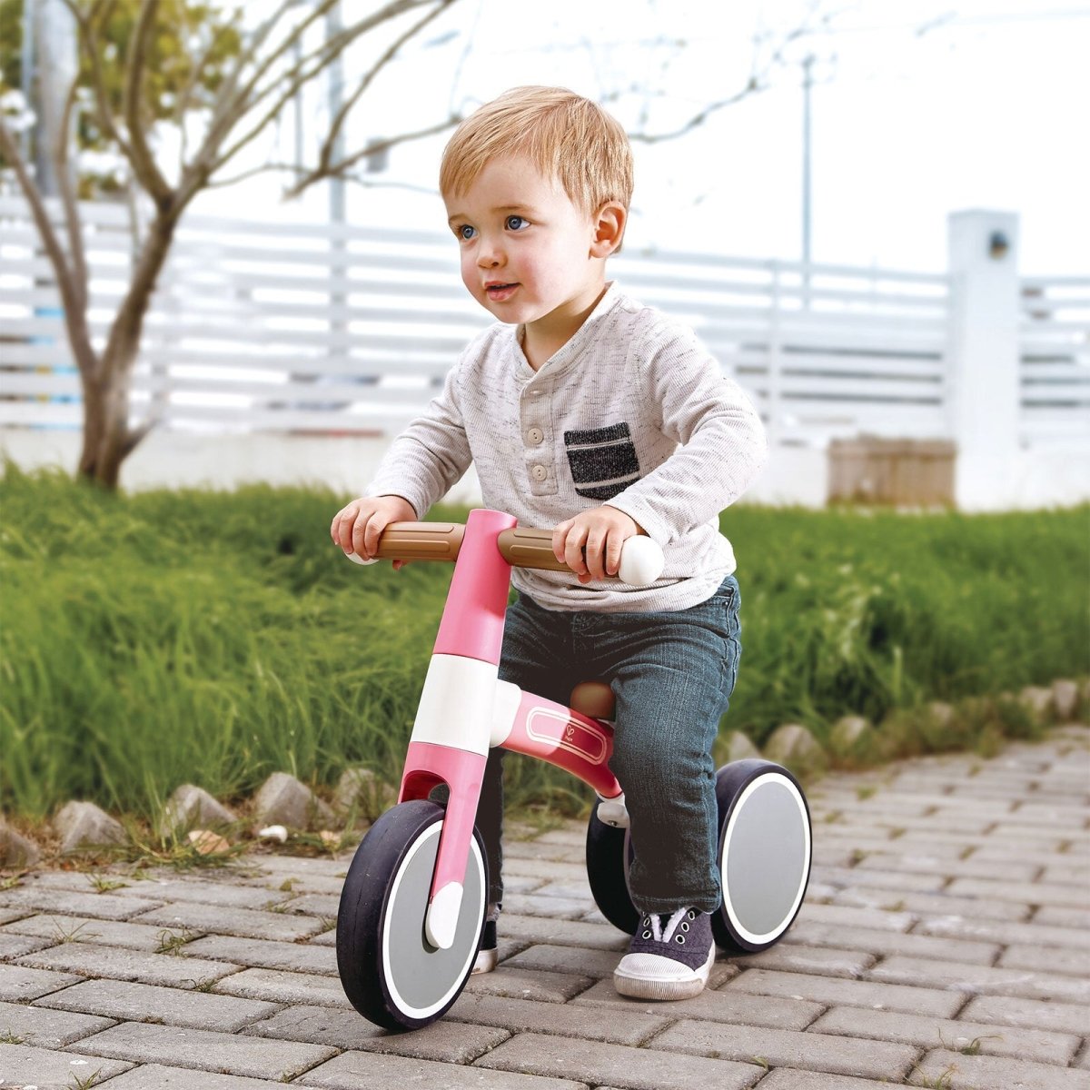 Hape First Ride Toddler Balance Bike, Pink | Luxury Home Accessories | Heulog Glow