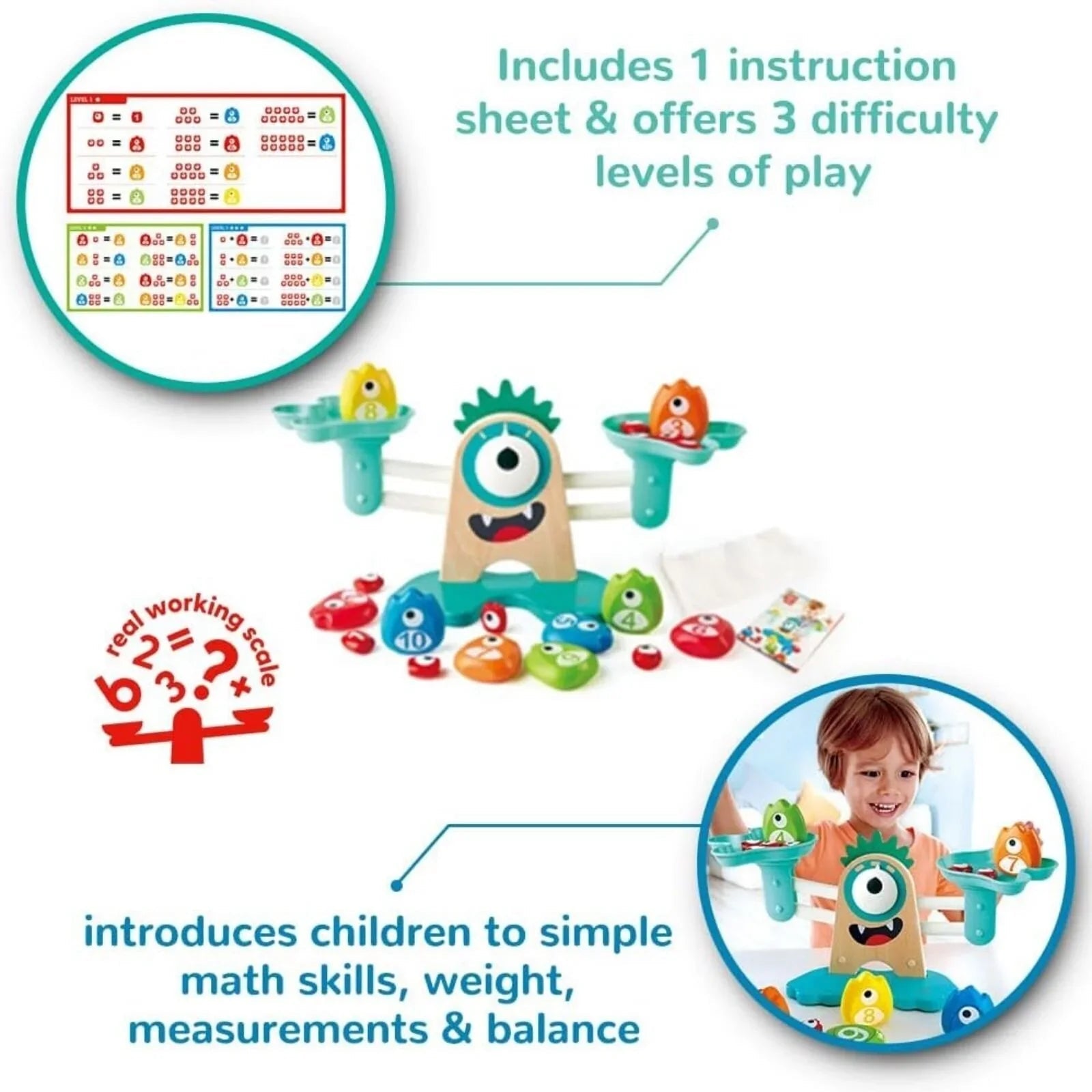 Hape Monster Math Scale | Luxury Home Accessories | Heulog Glow