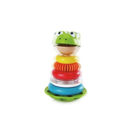 Hape Mr Frog Stacking Rings | Luxury Home Accessories | Heulog Glow