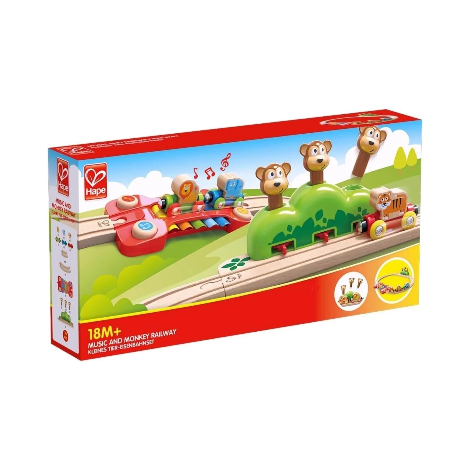 Hape Music & Monkeys Railway | Luxury Home Accessories | Heulog Glow