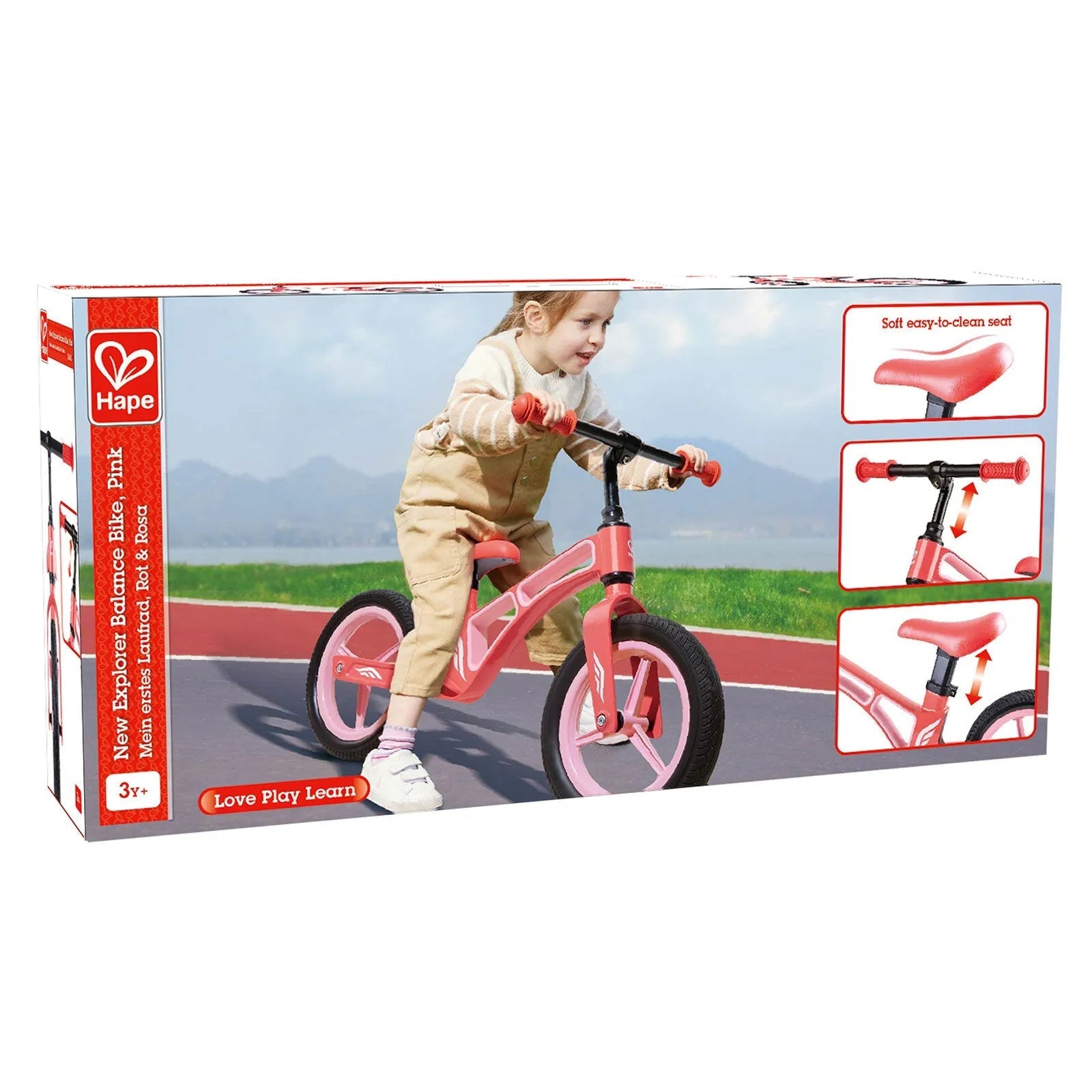 Hape New Explorer Kids Balance Bike, Pink | Luxury Home Accessories | Heulog Glow