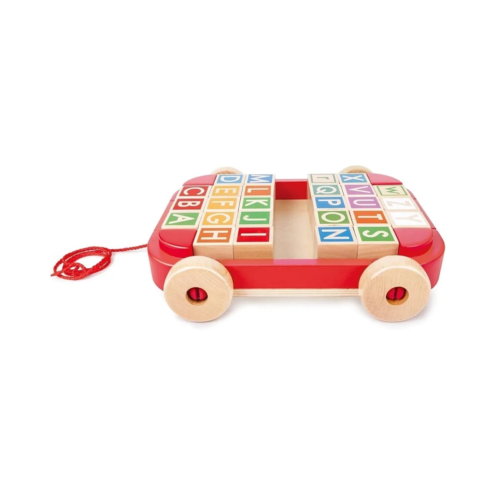 Hape Pull Along Cart with Stacking Blocks | Luxury Home Accessories | Heulog Glow