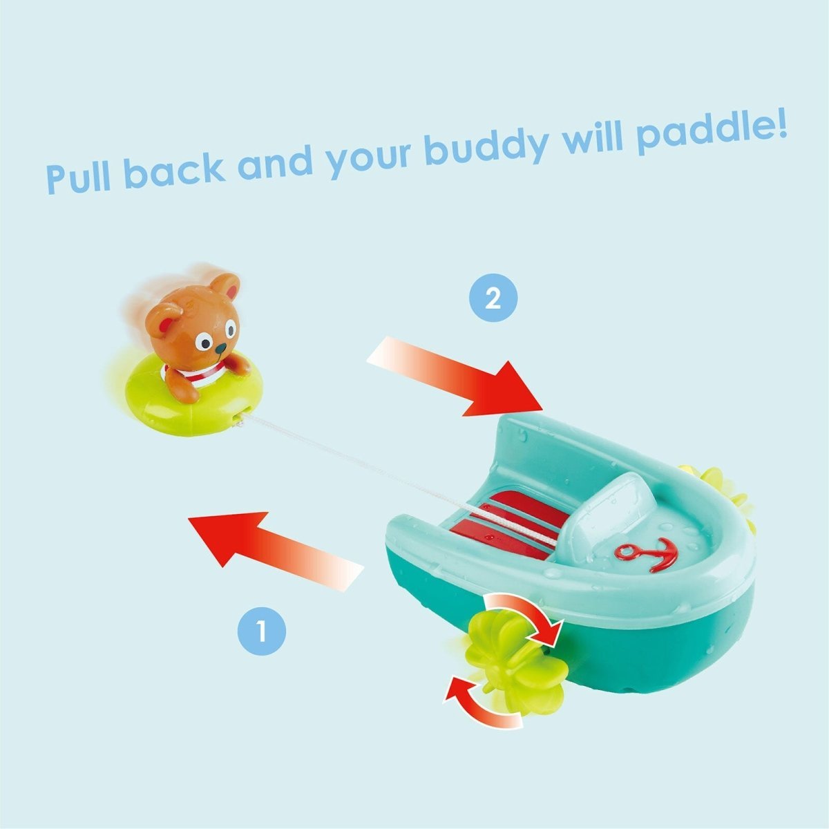 Hape Tubing Pull-Back Boat | Luxury Home Accessories | Heulog Glow