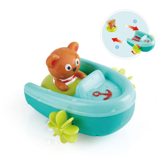 Hape Tubing Pull-Back Boat | Luxury Home Accessories | Heulog Glow