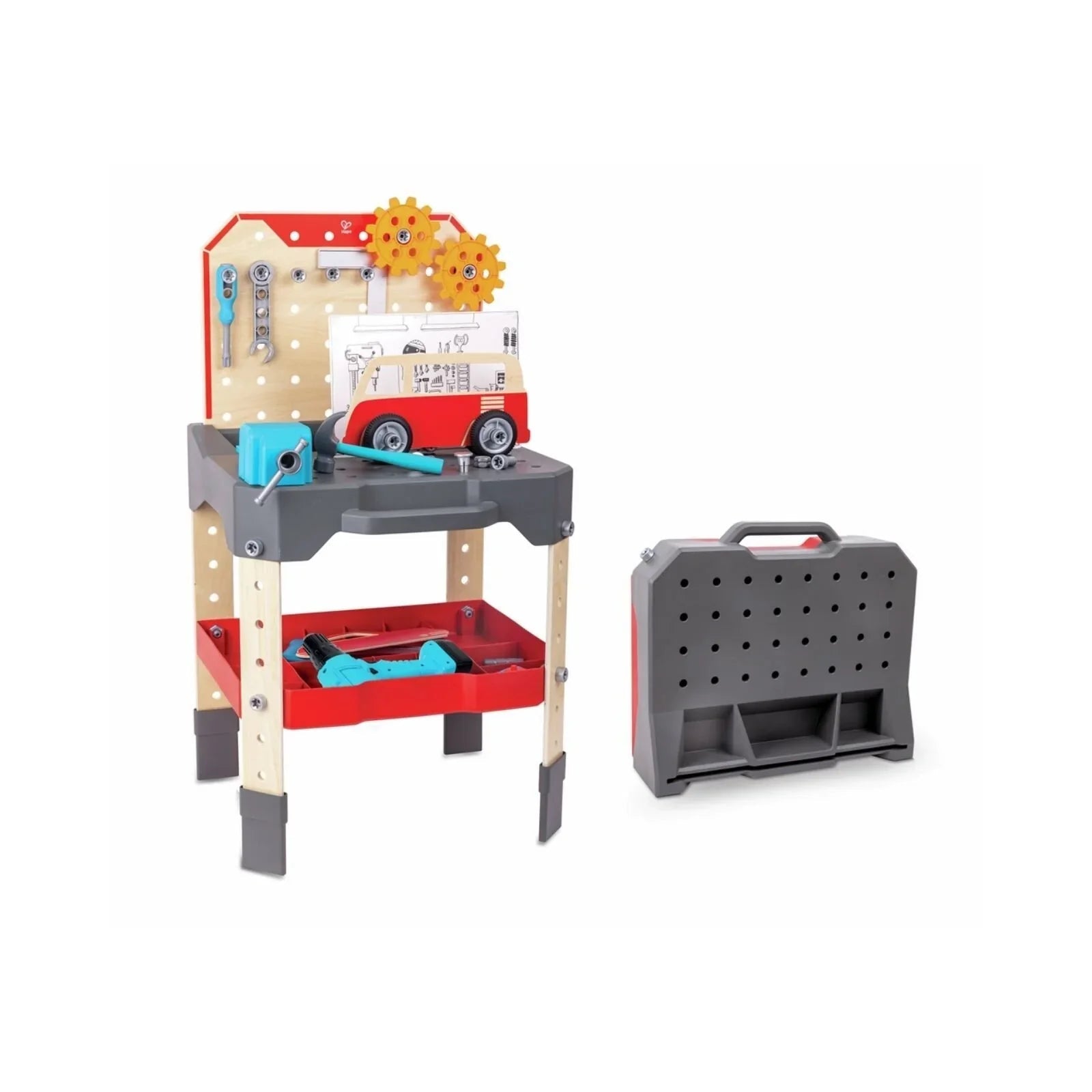 Hape Vehicle Service & Repair Workbench | Luxury Home Accessories | Heulog Glow