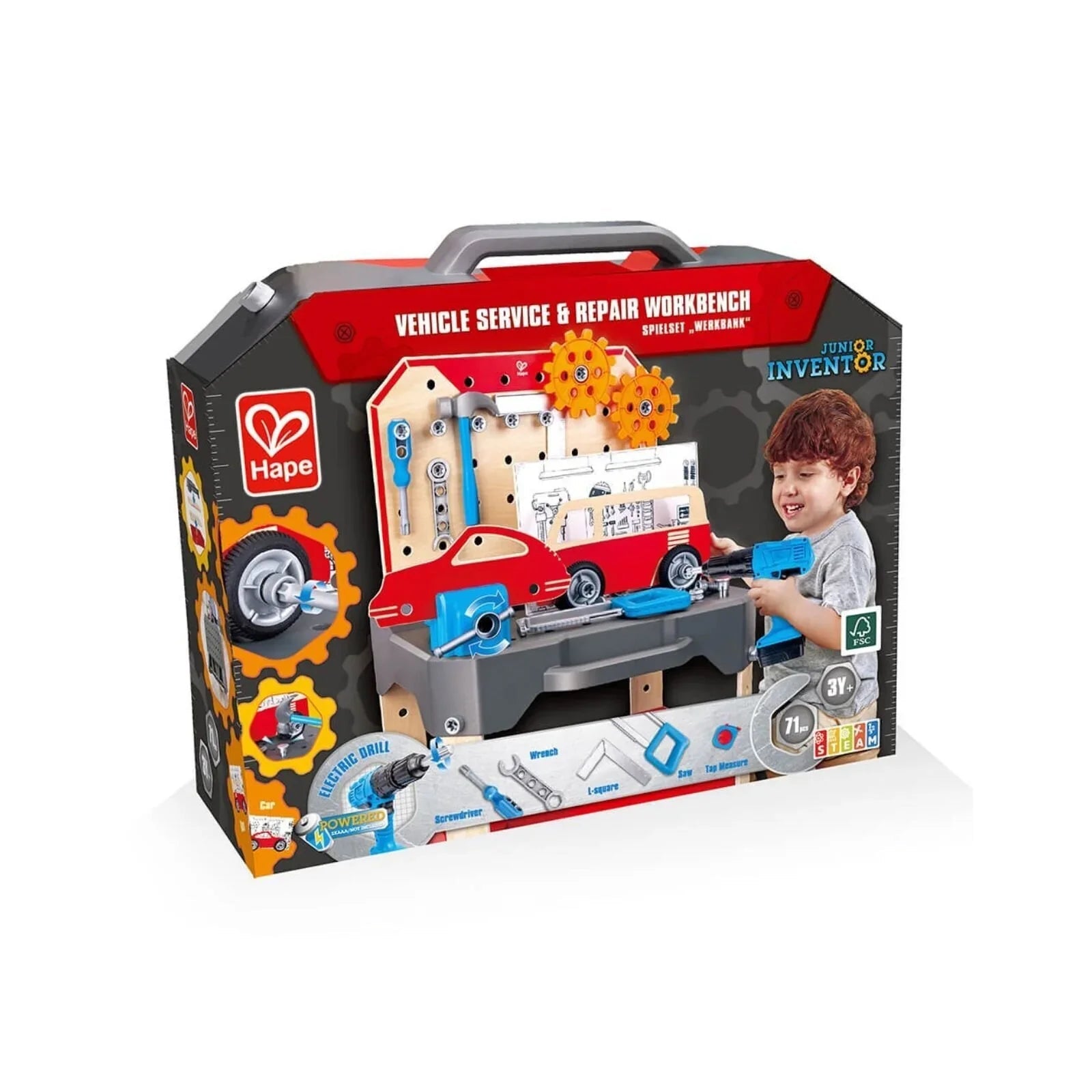 Hape Vehicle Service & Repair Workbench | Luxury Home Accessories | Heulog Glow