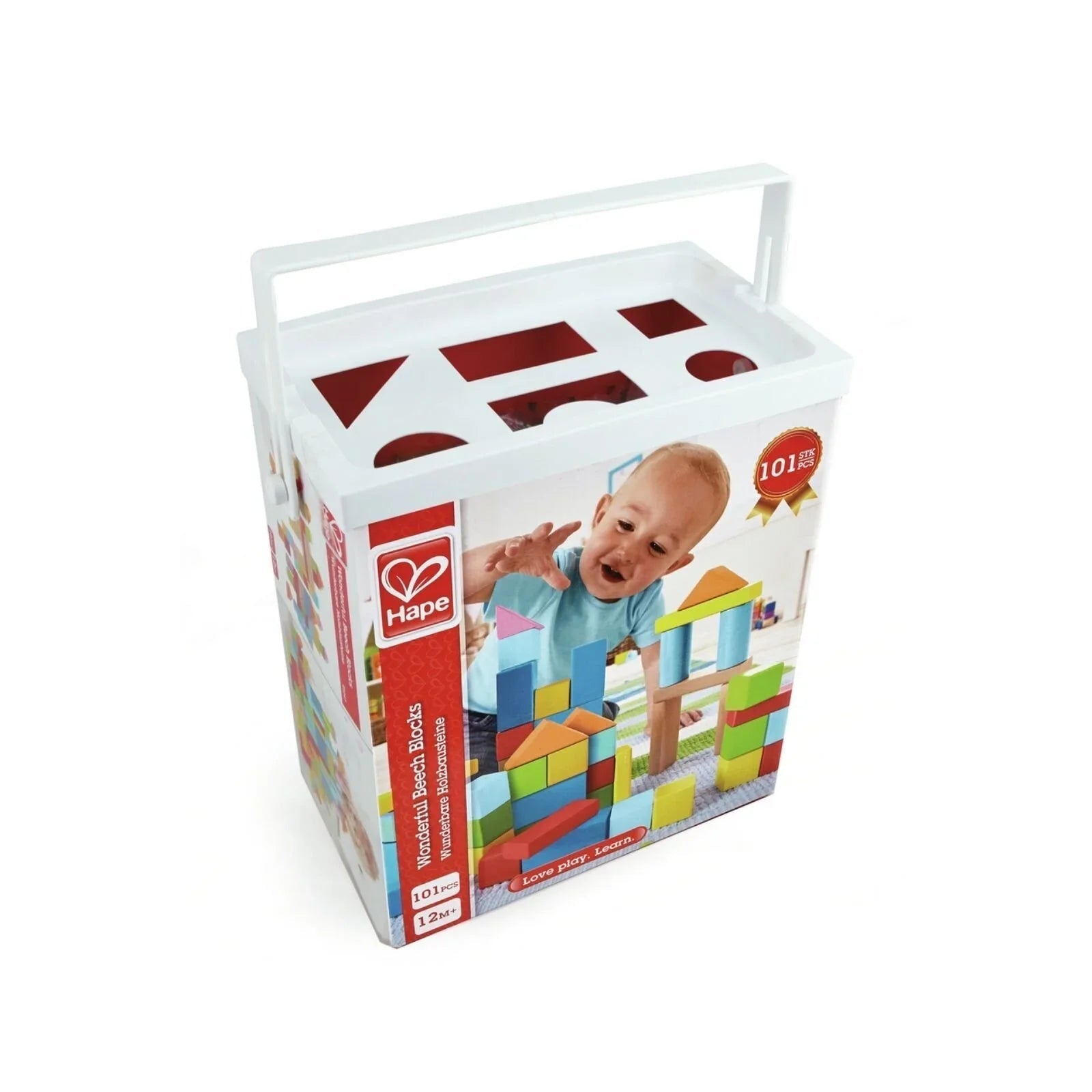 Hape Wonderful Beech Blocks 101 pcs | Luxury Home Accessories | Heulog Glow