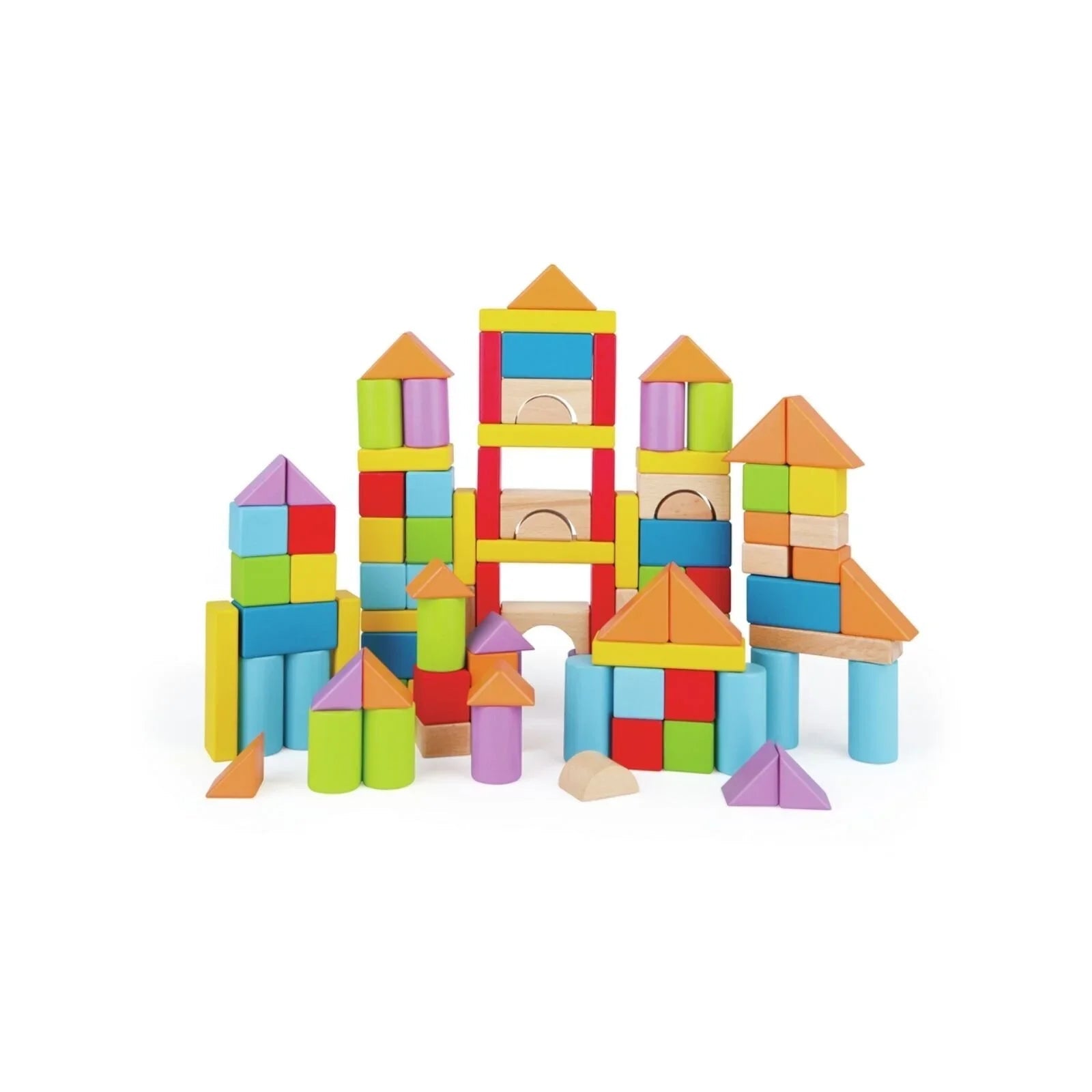 Hape Wonderful Beech Blocks 101 pcs | Luxury Home Accessories | Heulog Glow