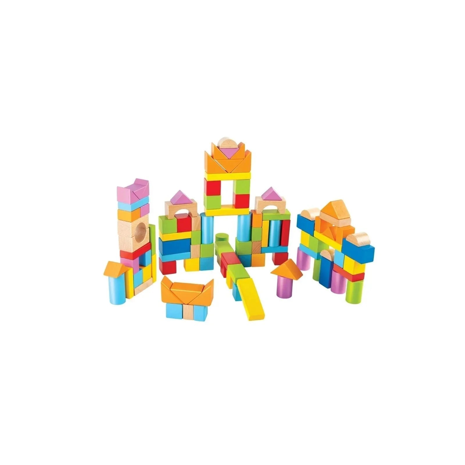 Hape Wonderful Beech Blocks 101 pcs | Luxury Home Accessories | Heulog Glow