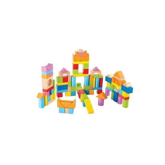 Hape Wonderful Beech Blocks 101 pcs | Luxury Home Accessories | Heulog Glow