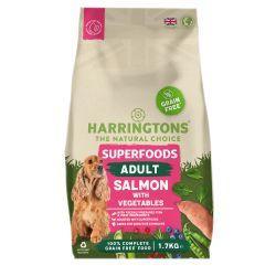 Harringtons Adult Dog Grain Free Superfoods Salmon with Vegetables, 1.7kg | Luxury Home Accessories | Heulog Glow