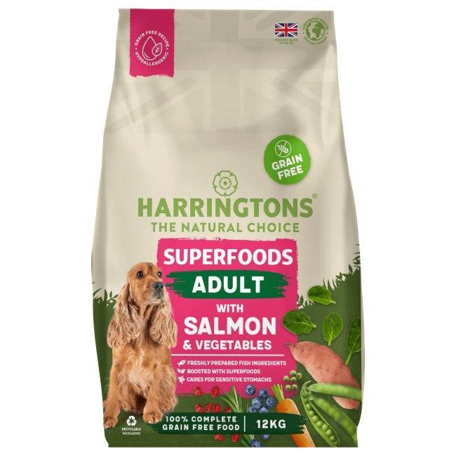 Harringtons Dog Grain Free Superfood Salmon 12kg | Luxury Home Accessories | Heulog Glow