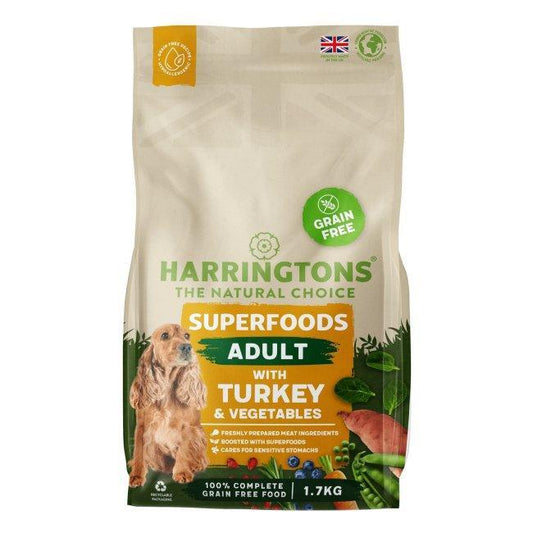 Harringtons Dog Grain Free Superfood Trk 4x1.7kg | Luxury Home Accessories | Heulog Glow