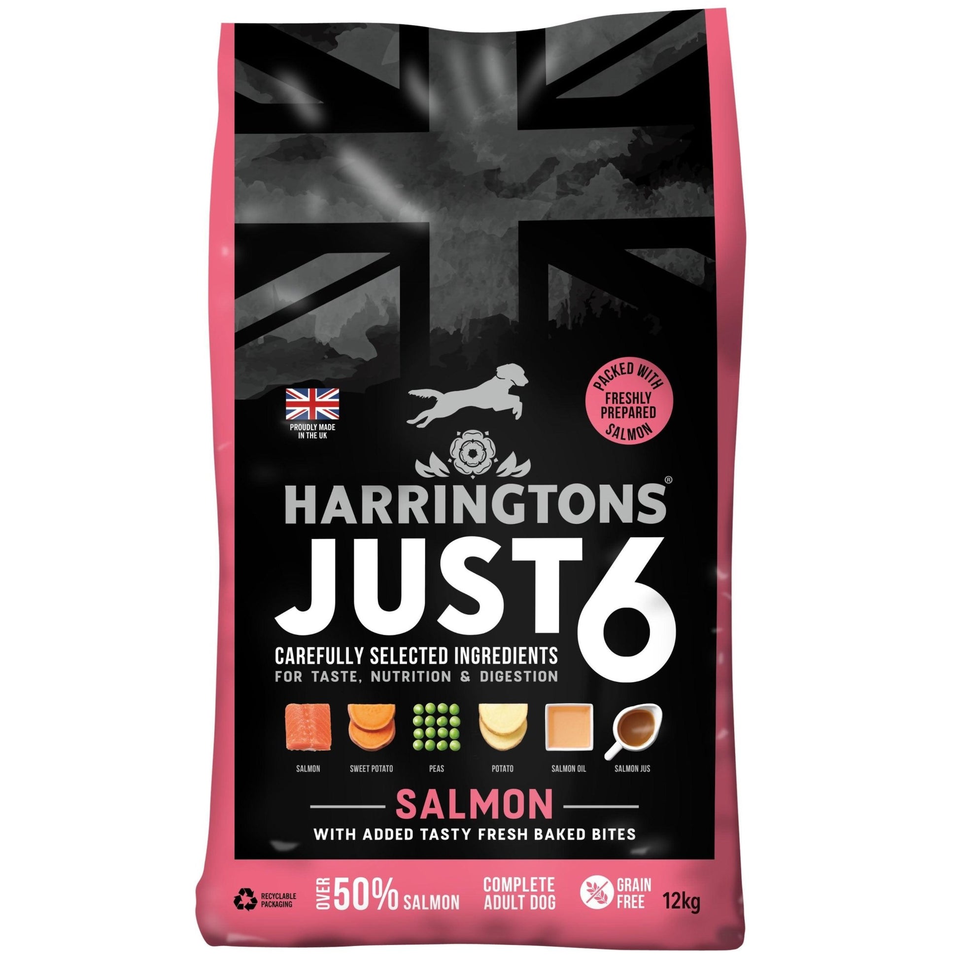 Harringtons Dog Just 6 Salmon | Luxury Home Accessories | Heulog Glow
