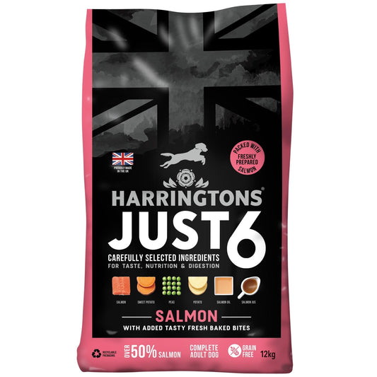 Harringtons Dog Just 6 Salmon | Luxury Home Accessories | Heulog Glow
