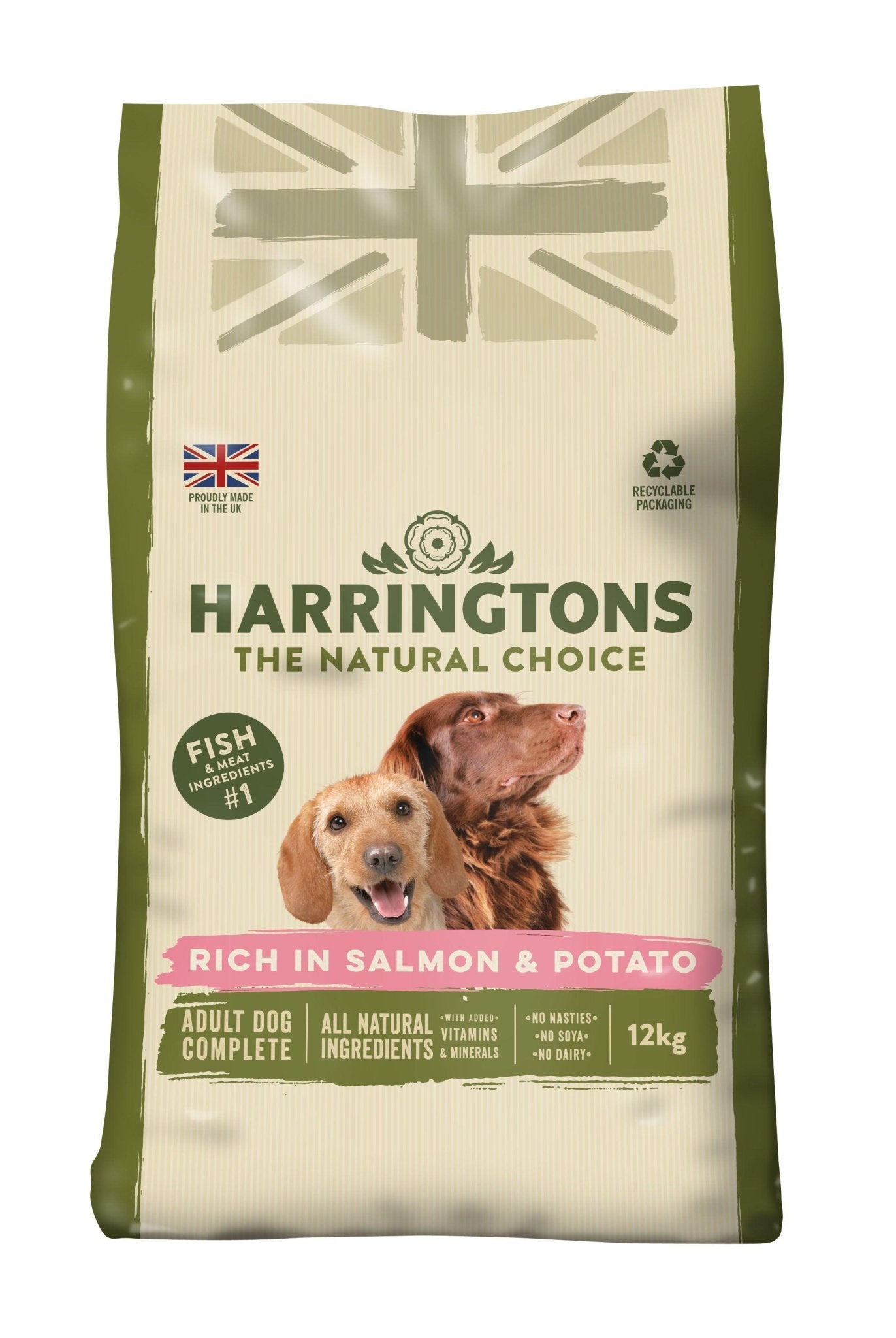 Harringtons Dog Salmon & Potato 12kg | Luxury Home Accessories | Heulog Glow