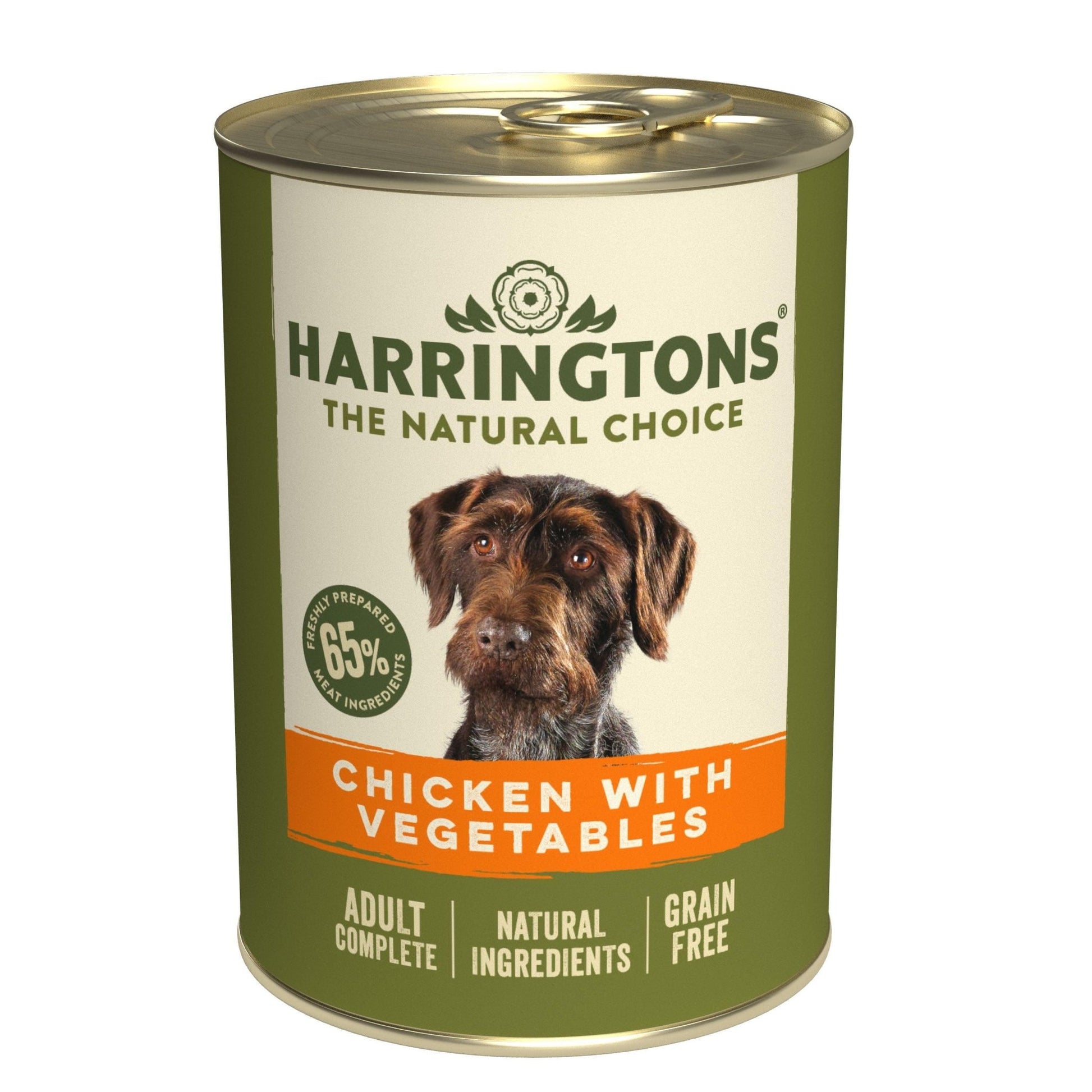 Harringtons Dog Tins Grain Free Chick&Veg 6x400g | Luxury Home Accessories | Heulog Glow
