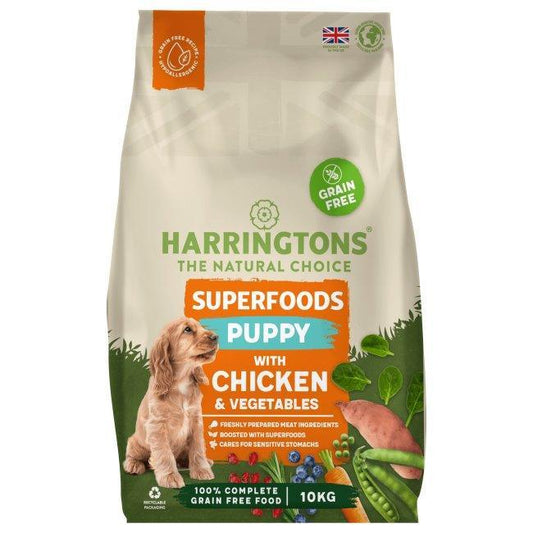 Harringtons Pup Grain Free Superfood Chicken | Luxury Home Accessories | Heulog Glow
