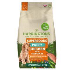 Harringtons Puppy Grain Free Superfoods Chicken & Vegetables, 1.7kg | Luxury Home Accessories | Heulog Glow