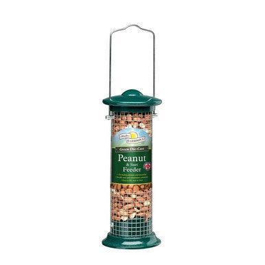 Harrisons Green Die Cast Peanut & Suet Feeder 20cm | Luxury Home Accessories | Heulog Glow
