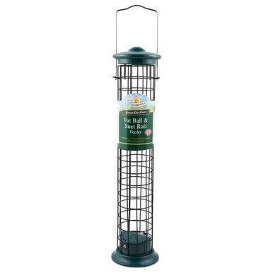 Harrisons Green Die Cast Suet Roll and Fat Ball Feeder 40cm | Luxury Home Accessories | Heulog Glow