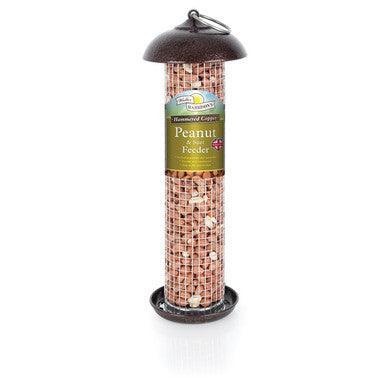 Harrisons Hammertone Copper Peanut/Suet Feed 30cm | Luxury Home Accessories | Heulog Glow