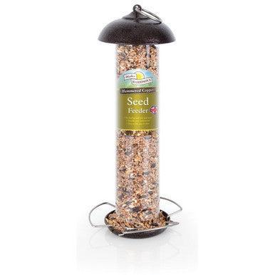 Harrisons Hammertone Copper Seed Feeder 30cm | Luxury Home Accessories | Heulog Glow