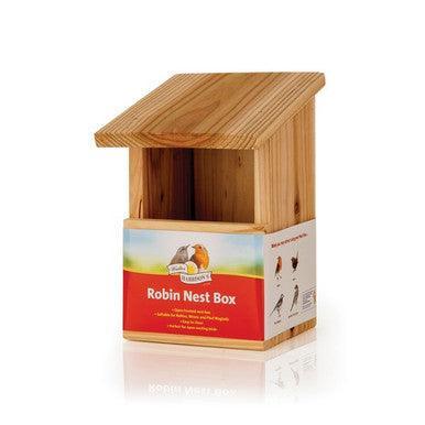 Harrisons Wooden Nest Box Robin Front Opening 8cm | Luxury Home Accessories | Heulog Glow