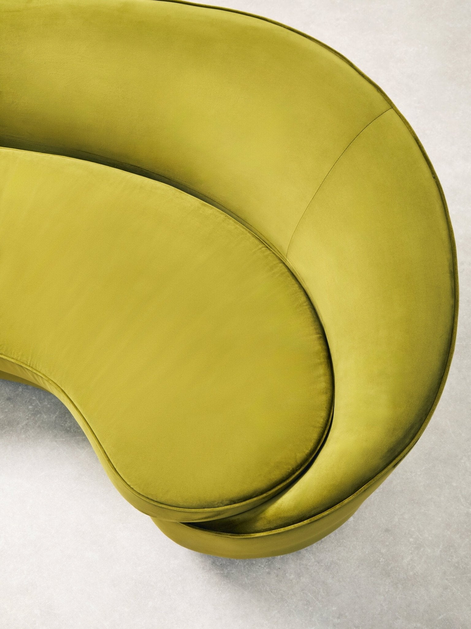 Hasina Three Seat Olive Velvet Sofa | Luxury Home Accessories | Heulog Glow