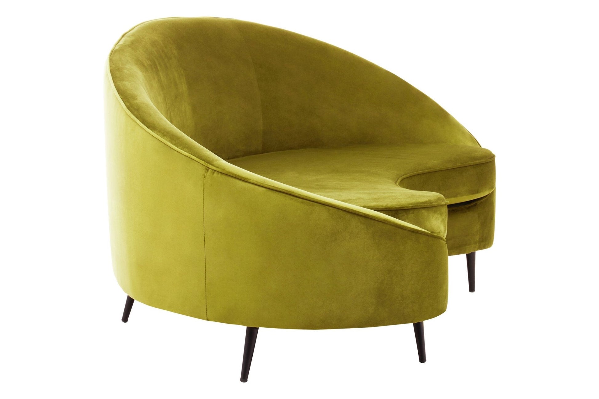 Hasina Three Seat Olive Velvet Sofa | Luxury Home Accessories | Heulog Glow