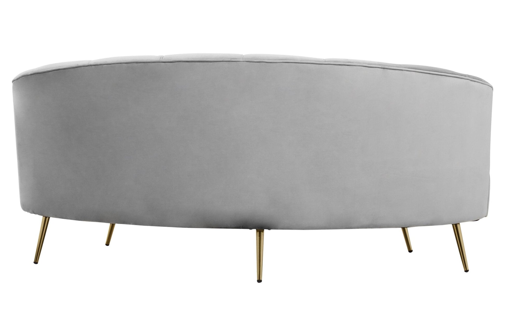 Hasna Three Seat Grey Velvet Sofa | Luxury Home Accessories | Heulog Glow