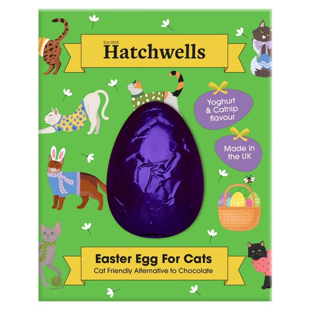 Hatchwells Easter Egg for Cats 50g | Luxury Home Accessories | Heulog Glow