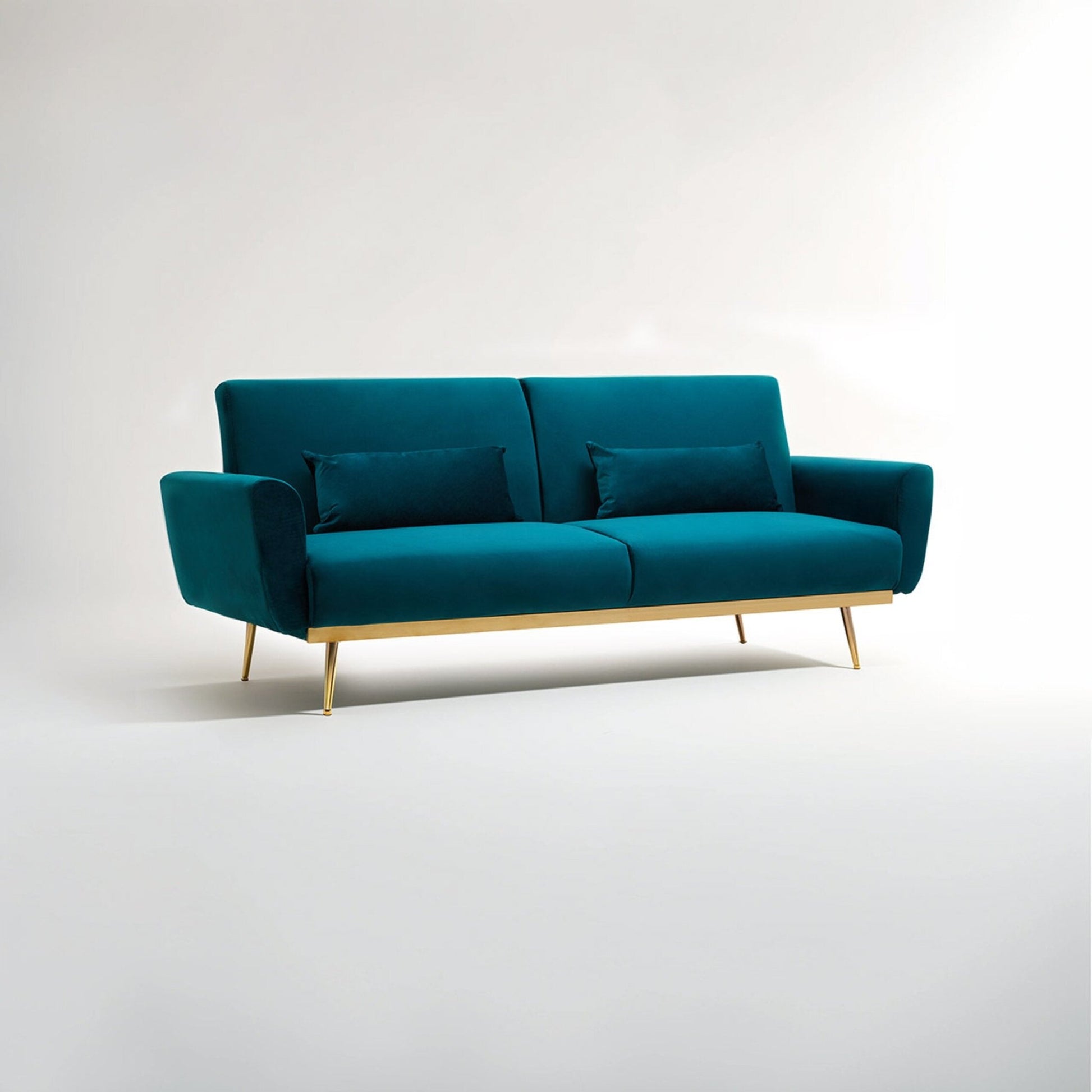 Hatton Green Velvet Sofa Bed | Luxury Home Accessories | Heulog Glow